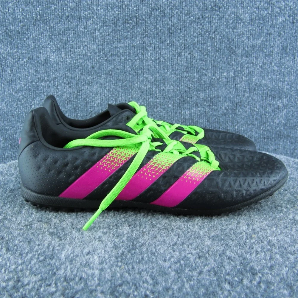 adidas Boys Sneaker Shoes Athletic Black Synthetic Lace Up Size Y 4.5 Medium‎